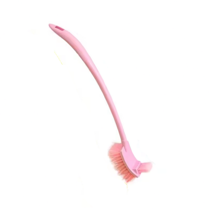 Cây cọ bồn cầu 2 đầu đa năng làm sạch nhà vệ sinh - Hồng