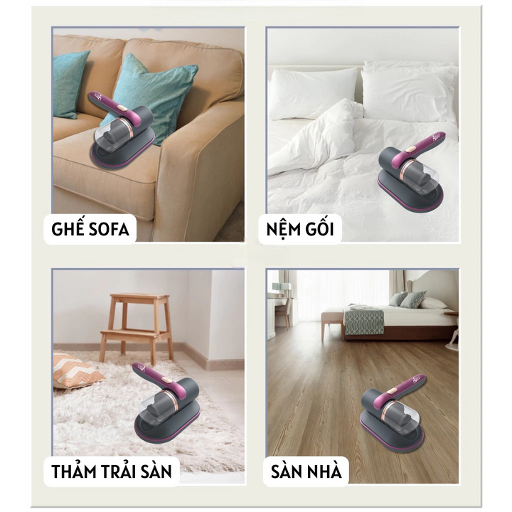 Máy hút bụi giường nệm có tia UV