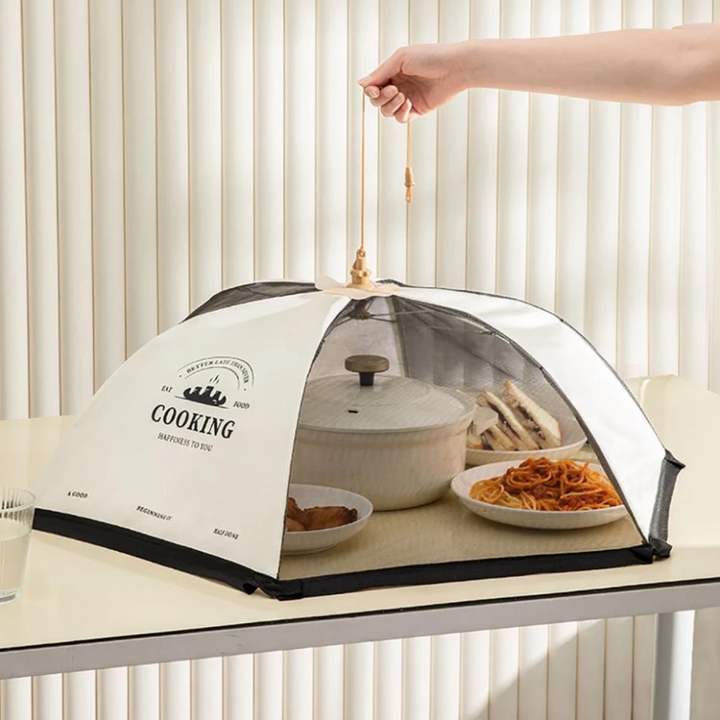 Lồng bàn đậy thực phẩm lưới tròn gấp gọn tiện mang theo 70x25 cm