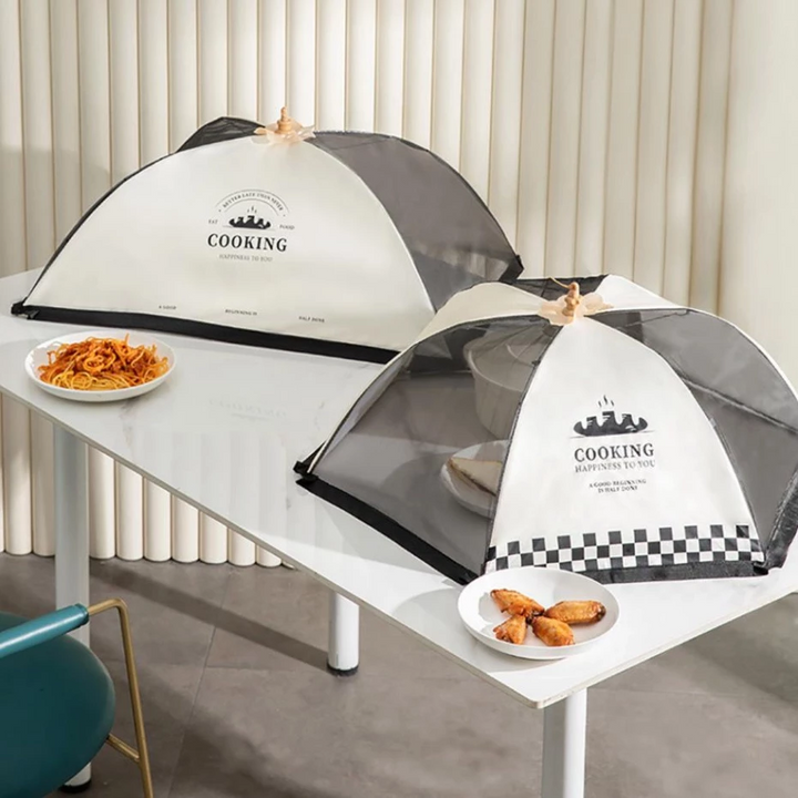 Lồng bàn đậy thực phẩm lưới tròn gấp gọn tiện mang theo 70x25 cm