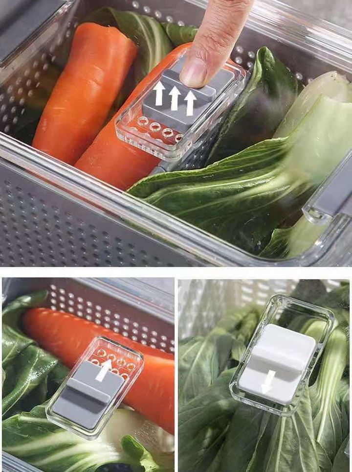 Giỏ đựng tủ lạnh kiểu Nhật loại 1.7L an toàn chắc chắn