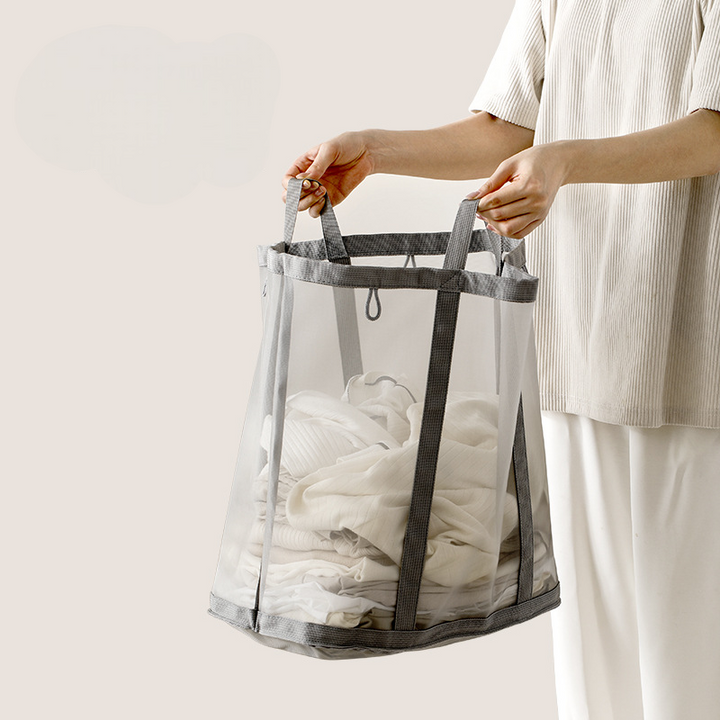 Giỏ túi đựng quần áo giặt gấp gọn đa năng Fasola - lưới thông thoáng chống ẩm ZF277