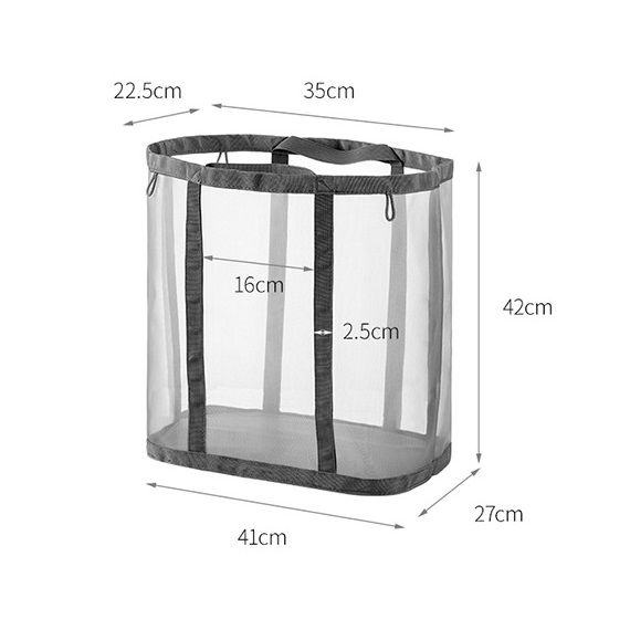 Giỏ túi đựng quần áo giặt gấp gọn đa năng Fasola – lưới thông thoáng chống ẩm ZF277