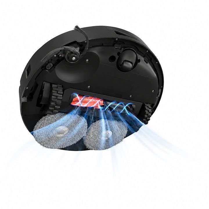 Robot hút bụi Roborock Qrevo 2 Pro, Lực hút 25.000 Pa - Đen