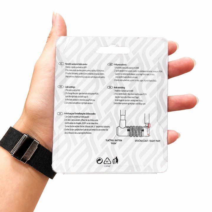 Ổ khóa Xe Máy, Xe Đạp, Đa năng chống chộm 4 số CHỮ U 245G Gọng ngắn Kích Thước 9x8.5cm SP1280184