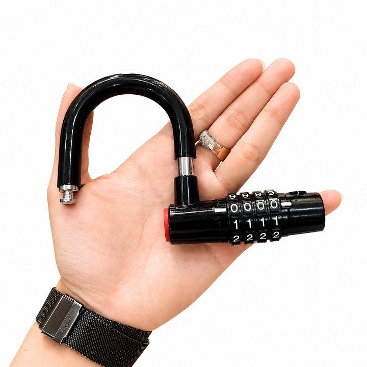 Ổ khóa Xe Máy, Xe Đạp, Đa năng chống chộm 4 số CHỮ U 245G Gọng ngắn Kích Thước 9x8.5cm SP1280184