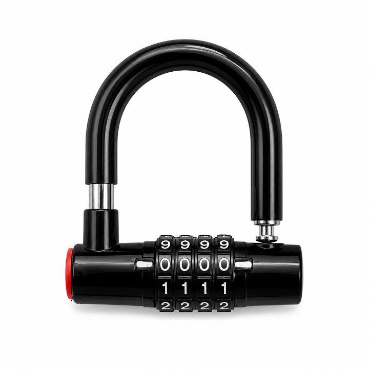 Ổ khóa Xe Máy, Xe Đạp, Đa năng chống chộm 4 số CHỮ U 245G Gọng ngắn Kích Thước 9x8.5cm SP1280184