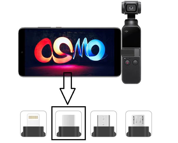 Phụ kiện kết nối nhanh cổng Type - C với máy quay cầm tay DJI Pocket 3