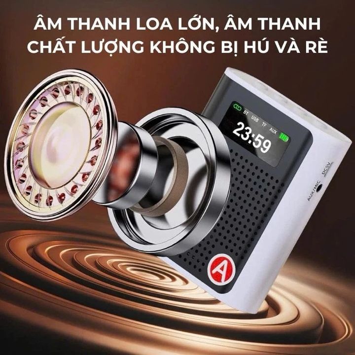 Bộ micro trợ giảng không dây S69 có Bluetooth cài áo kèm loa khuếch đại âm thanh chống hú