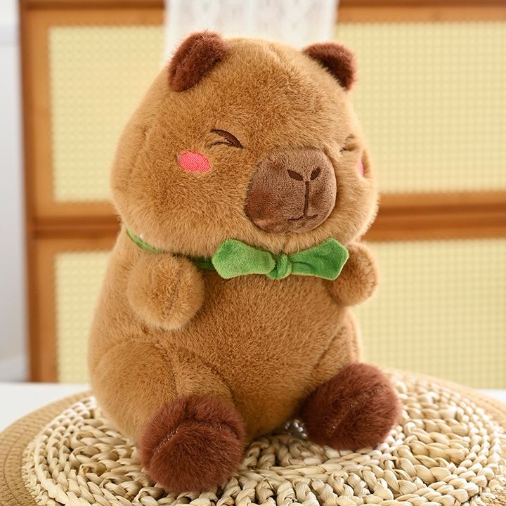 Gấu bông Capybara ôm ếch dễ thương size 35cm