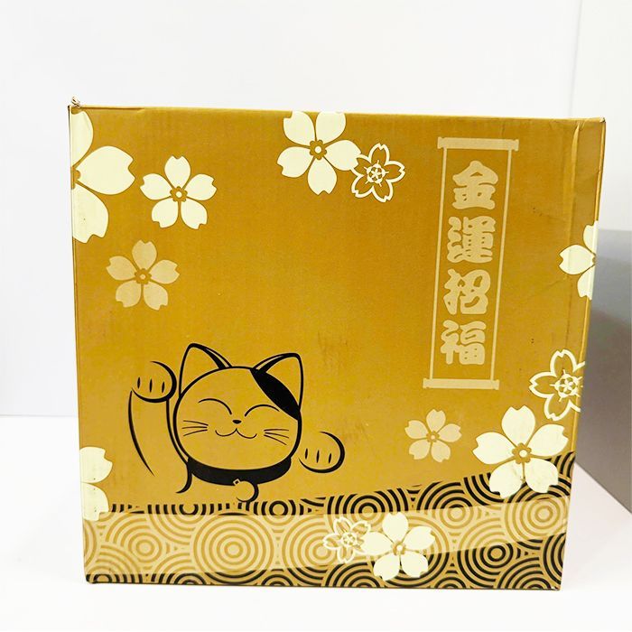 Mèo sứ thần tài kích thước 9in không vẫy tay