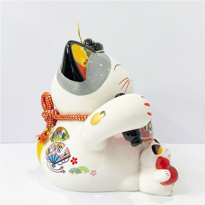 Mèo sứ thần tài kích thước 9in không vẫy tay