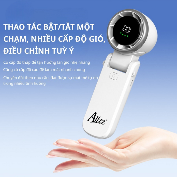 Quạt cầm tay ALIZZ AL-14056 màn hình kỹ thuật