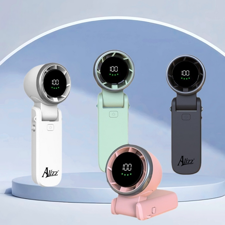 Quạt cầm tay ALIZZ AL-14056 màn hình kỹ thuật