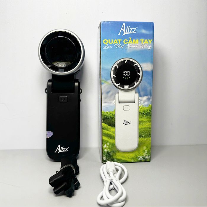 Quạt cầm tay ALIZZ AL-14056 màn hình kỹ thuật