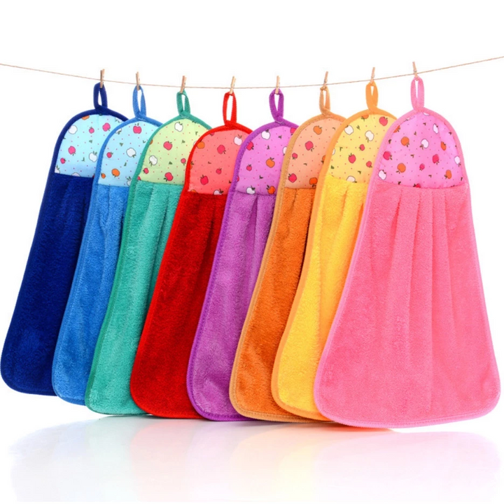 Bộ 5 khăn lau tay nhà bếp thấm hút tốt tiện dụng