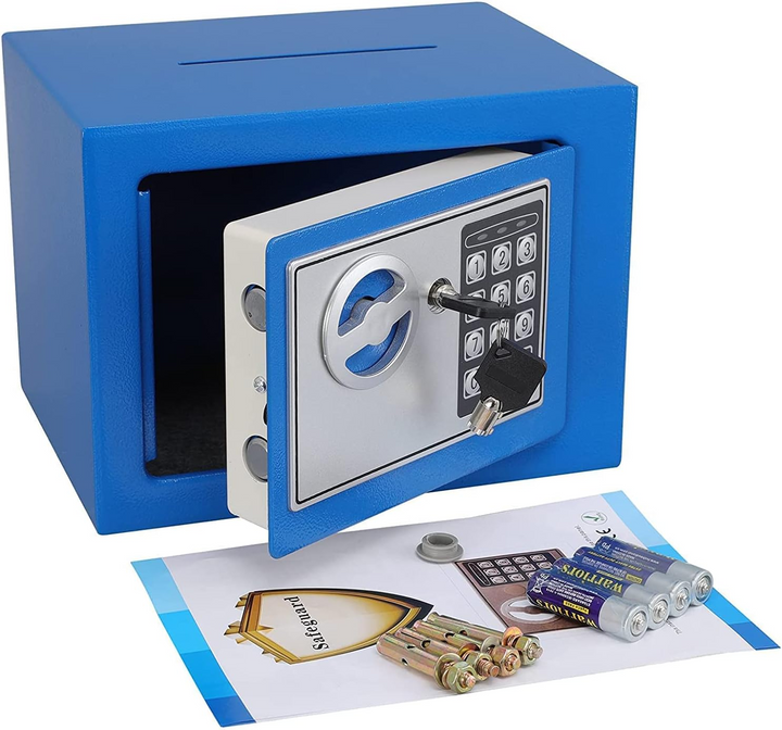 Két sắt mini 17e siêu an toàn cho bé - màu xanh