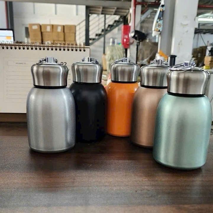 Bình giữ nhiệt inox 300ml có quai cầm tiện dụng