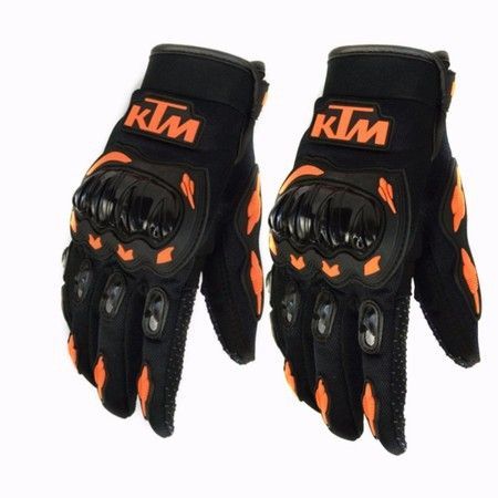 Găng Tay KTM Dài Ngón Có Gù Nhựa - Đen