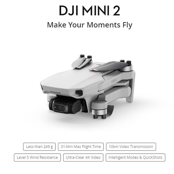 drone DJI Mini 2 Chính Hãng Bay xa 10 KM Quay phim 4K