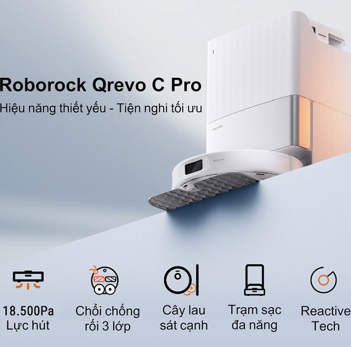 Robot hút bụi lau nhà Roborock Qrevo C Pro