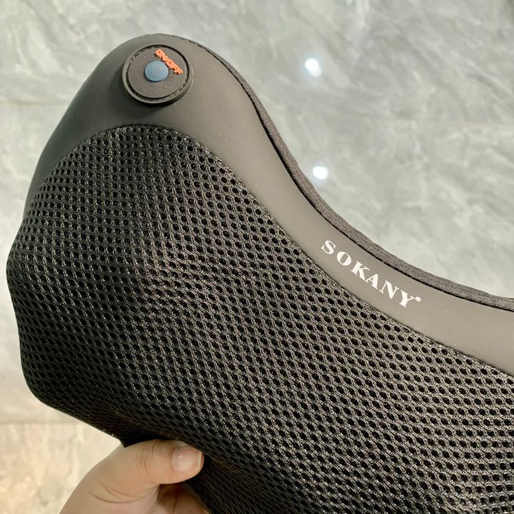 Gối massage đa điểm Sokany SKN-8028 8 bi xoay kèm sưởi ấm hồng ngoại, 3 chế độ