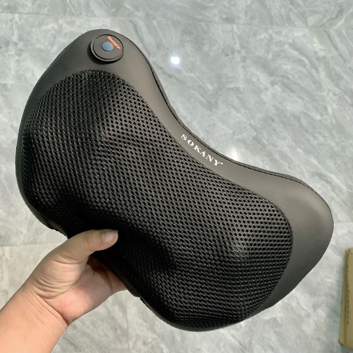 Gối massage đa điểm Sokany SKN-8028 8 bi xoay kèm sưởi ấm hồng ngoại, 3 chế độ