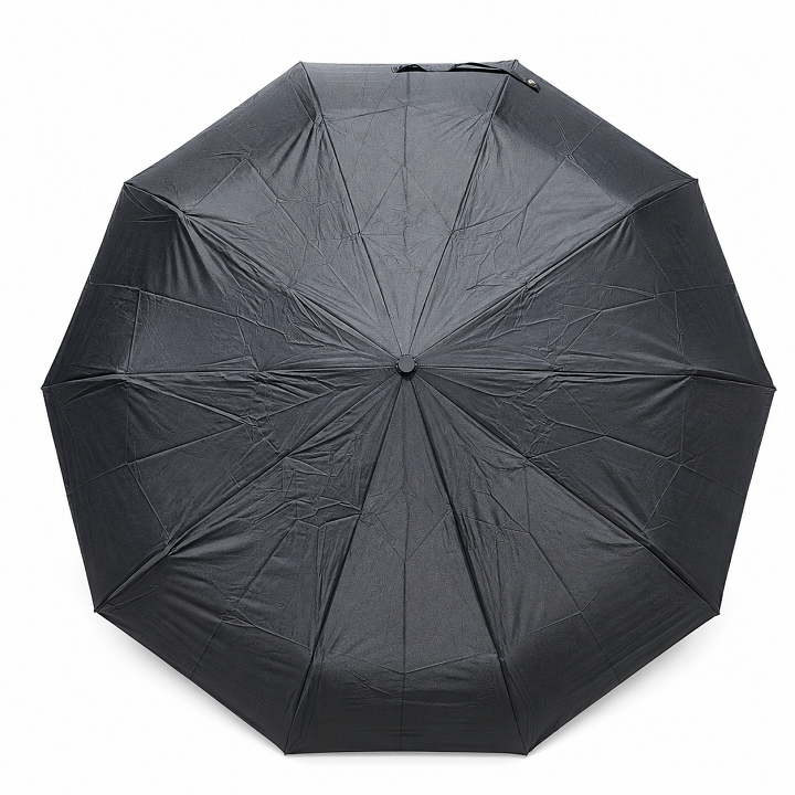 Dù ô tự động ZY- S1314 dày dặn cao cấp 10 nan 3 thanh dọc gấp gọn đường kính 105 cm - màu đen