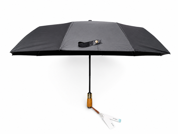 Dù ô tự động ZY- S1314 dày dặn cao cấp 10 nan 3 thanh dọc gấp gọn đường kính 105 cm - màu đen