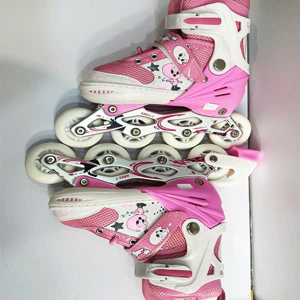 Bộ giày patin trẻ em 902 cỡ L (39-42) - màu hồng