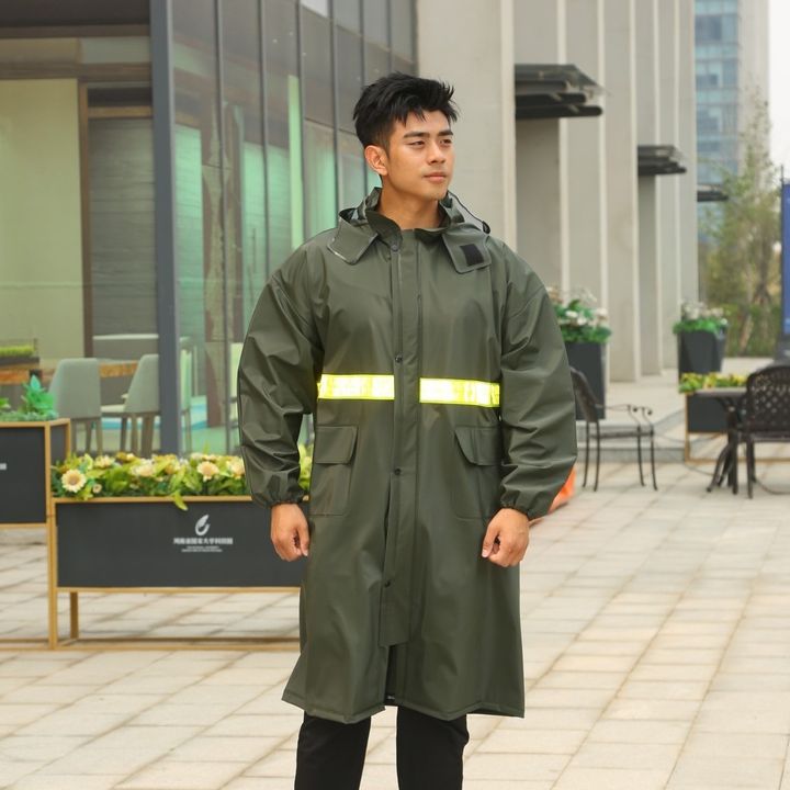 Áo mưa Poncho size 2XL [170-175cm] có nón vải dệt kim