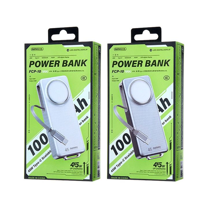 Pin sạc dự phòng Remax FCP-10 công suất 45W dung lượng 10.000mAh