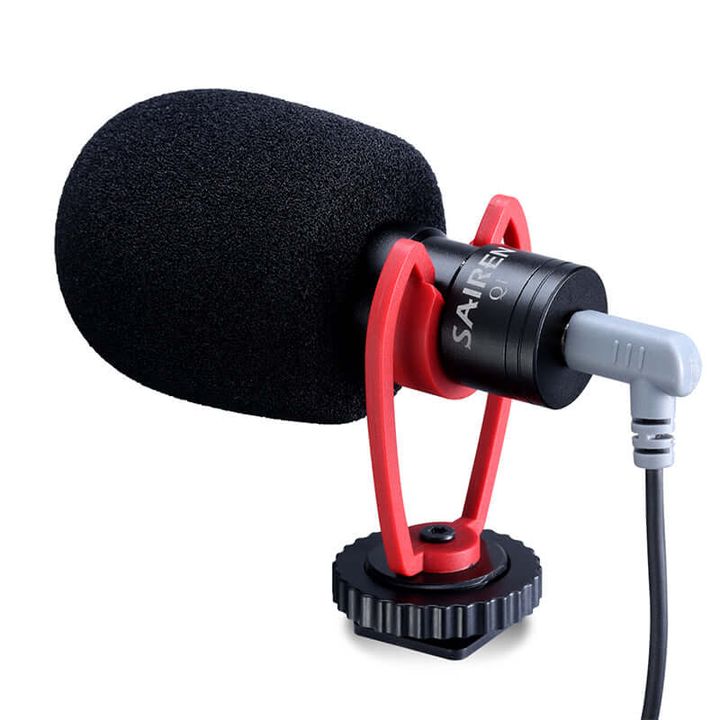 Microphone thu âm Sairen VM-Q1 Cổng Kết Nối Jack 3.5mm Dùng Quay Video, Vlog Cho Điện Thoại, Máy Ảnh