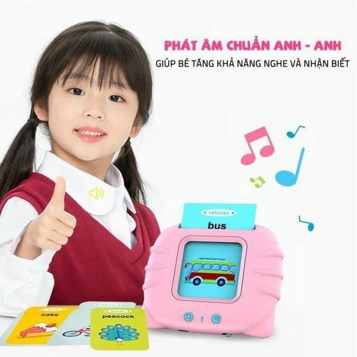 Máy đọc thẻ từ vựng tiếng anh cho bé