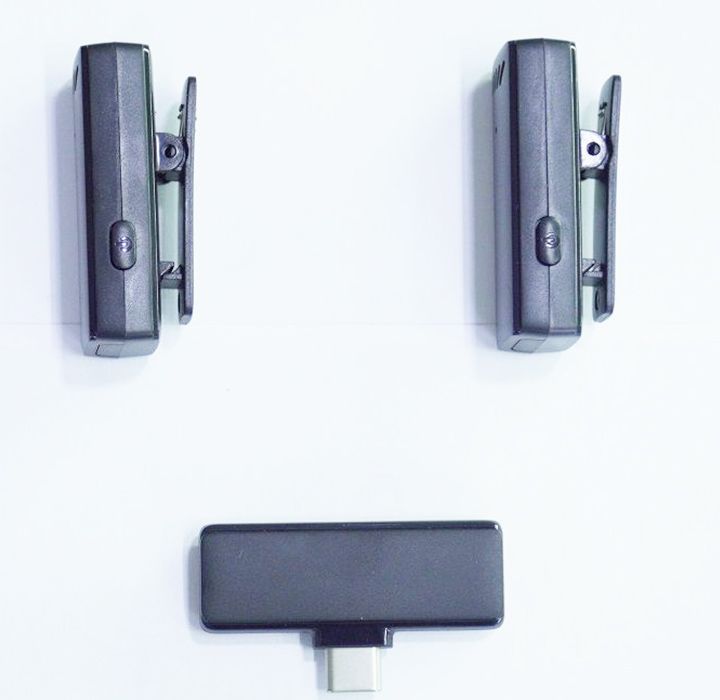 Micro thu âm không dây S12 cổng Type - C ( 1 RX + 2 TX )
