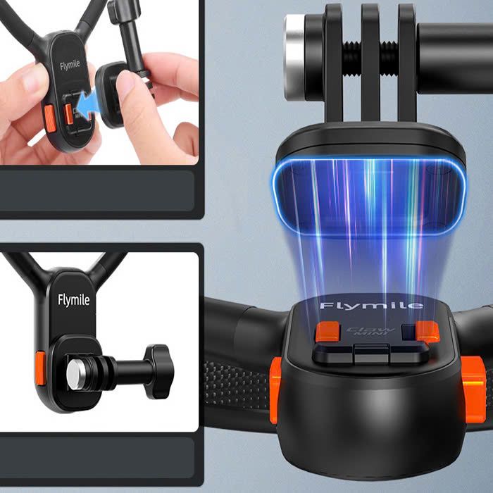 Vòng đeo cổ VRIG AC-01 silicone ngàm nam châm tháo lắp nhanh, có dây đeo cho action camera FLYMILE