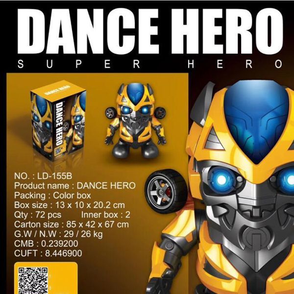 Robot Bumblebee – Robot tự nhảy múa có đèn nhạc