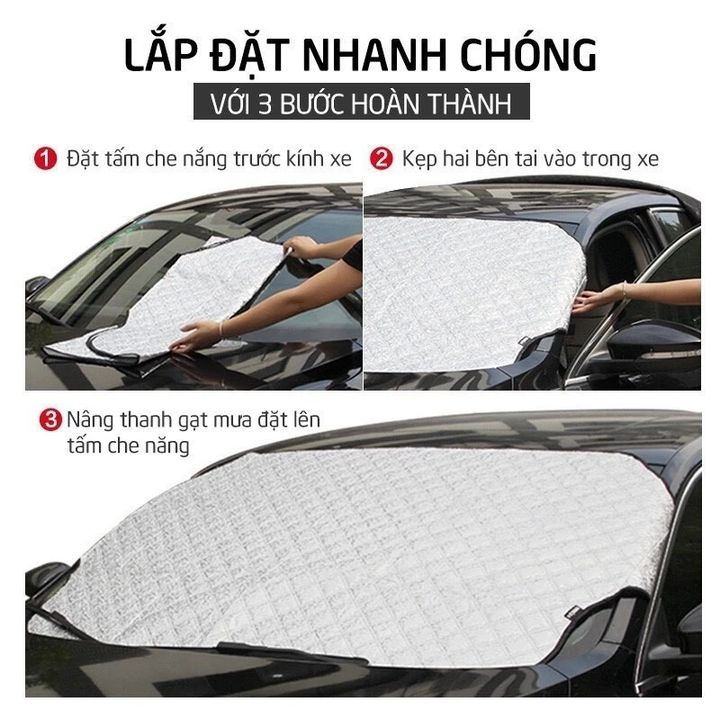 Tấm che nắng mặt kính xe hơi loại lớn