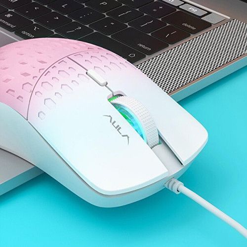 Chuột có dây Gaming AULA S11 Pro - Màu Hồng