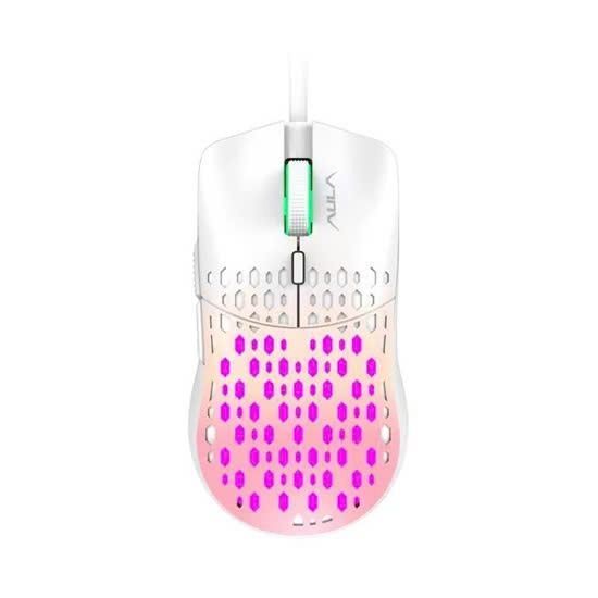 Chuột có dây Gaming AULA S11 Pro - Màu Hồng