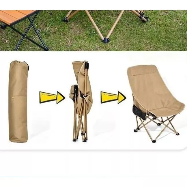 Ghế gấp du lịch đa năng kèm túi tiện lợi cho câu cá & dã ngoại