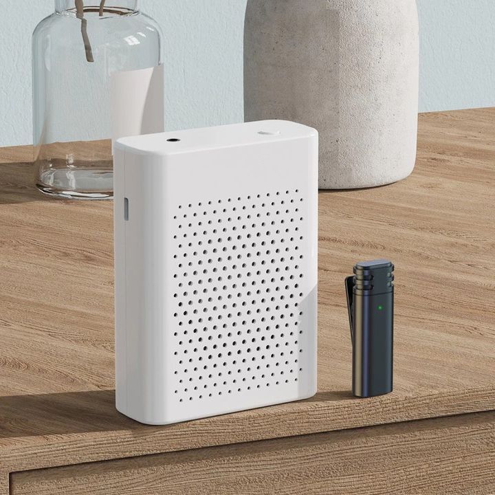Bộ micro không dây cài áo kèm loa khuếch đại âm thanh cho giáo viên, hướng dẫn viên du lịc