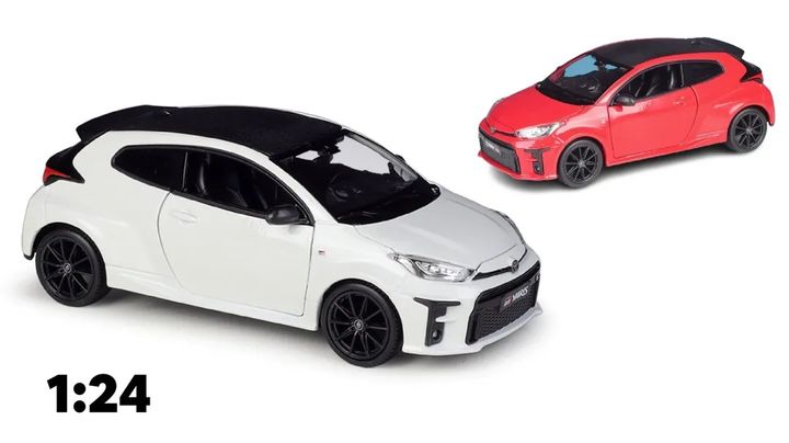 Mô hình xe TOYOTA GR YARIS 2021 màu trắng 1:24 MAISTO