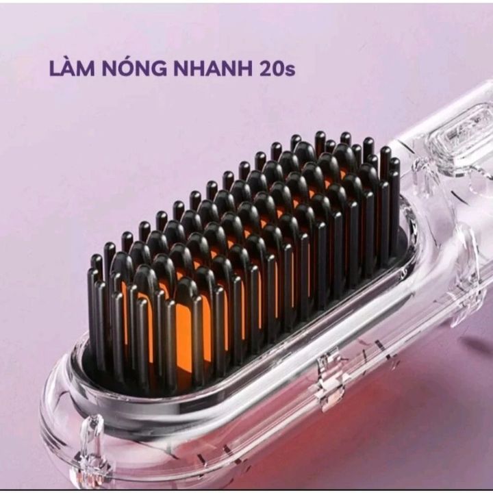 Lược Ion âm chải thẳng tóc giảm xơ rối