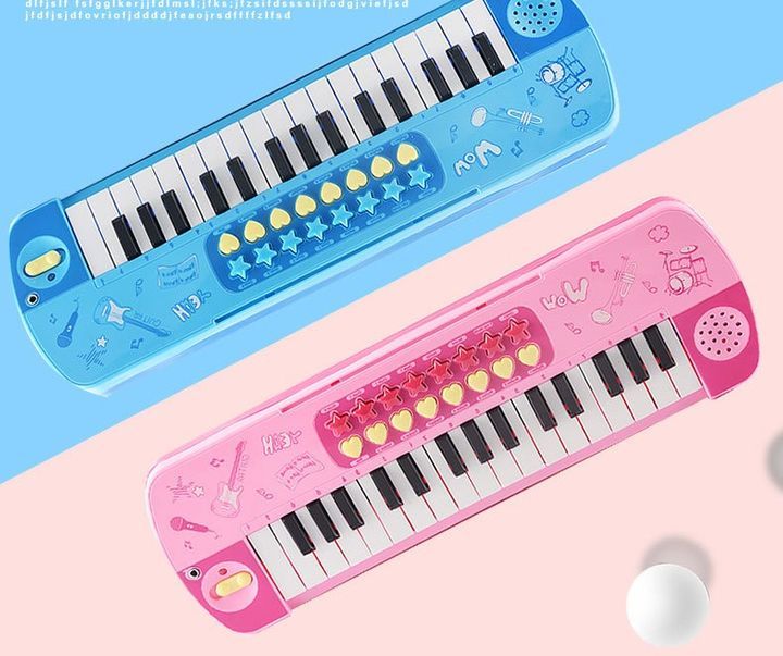 Đàn piano organ 37 phím kèm micro đồ chơi âm thanh cho bé